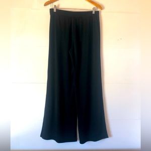 Women’s M liquid knit wide leg pants travel career beach comfort lounge boho